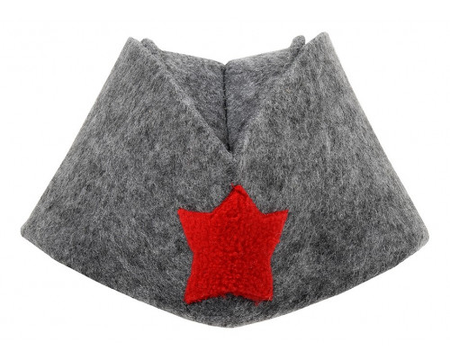 Шапка для бани универсальная Пилотка