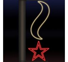 Панно световое День Победы [0.59x1.6 м] RL-KN-9-8-WWR