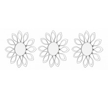 Набор из 3 зеркал настенных (25 см) Aviere 29229