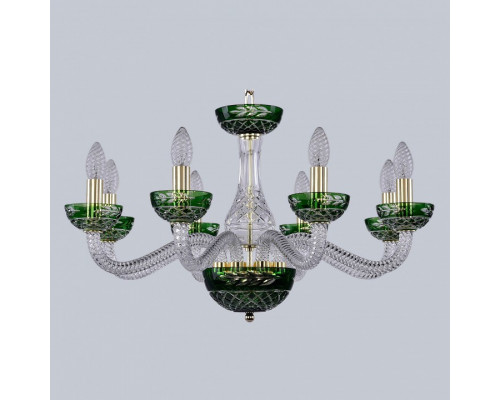 Подвесная люстра Bohemia Ivele Crystal Ivele Crystal 2 1309/8/240 G Cl/Clear-Green/H-1J