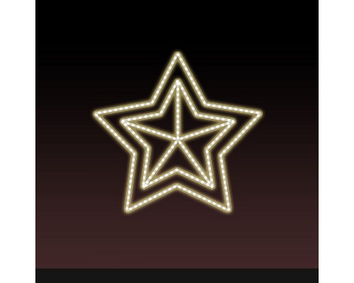 Звезда световая День Победы [0.56x0.54 м] RL-KN-9-14-WW