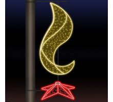 Панно световое День Победы [0.64x1.53 м] RL-KN-9-2-WWR-dYR