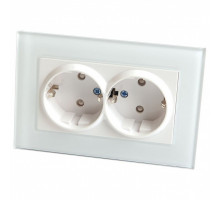 Розетка влагозащищенная с заземлением и шторками Feron Saffit Катрин 39169