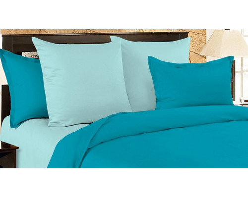 Постельное белье полутораспальное Мако-сатин Aquamarine