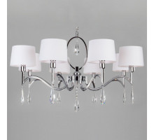 Подвесная люстра Eurosvet Madera 10093/8 хром/прозрачный хрусталь Strotskis