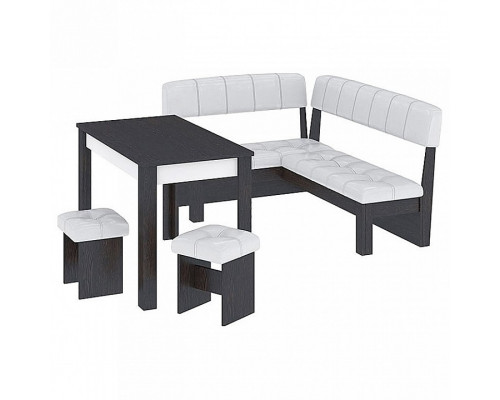 Уголок кухонный Альфа венге цаво/белый