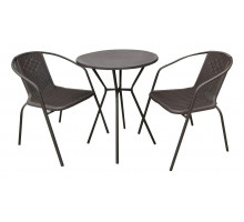 Набор уличный Асоль-5 LRC01/LRT01-D60 Dark Brown (2+1)