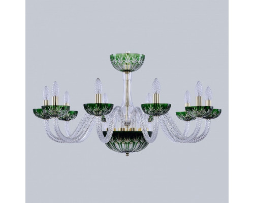 Подвесная люстра Bohemia Ivele Crystal Ivele Crystal 1 1308/10/300 G Cl/Clear-Green/H-1I