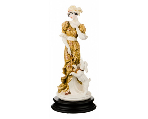 Статуэтка (26 см) Девушка с пуделем 431-088