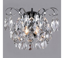 Накладной светильник Eurosvet Crystal 10081/2 хром/прозрачный хрусталь Strotskis