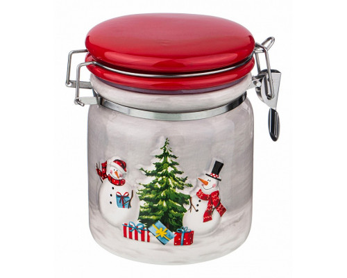 Банка для пищевых продуктов (750 мл) Веселые Снеговики 493-772