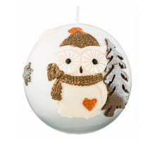 Свеча декоративная (8x8 см) Новый год