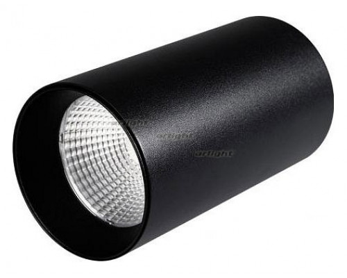 Накладной светильник Arlight SP-POLO-SURFACE-R85-15W White5000 (BK-BK, 40 deg) 027518