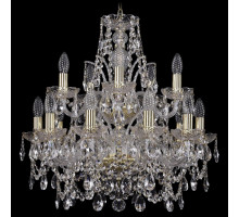 Подвесная люстра Bohemia Ivele Crystal 1411 1411/10+5/195/2d/G