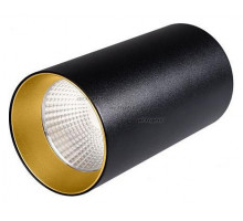 Накладной светильник Arlight SP-POLO-SURFACE-R85-15W White5000 (BK-GD, 40 deg) 027520