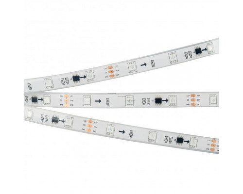 Лента светодиодная Arlight SPI-5000PGS-5060-30 12V Cx3 RGB (12mm, 7.2W/m, IP67) 026371(2)