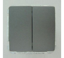 Выключатель двухклавишный без рамки Imex 1112L 1112L-S340