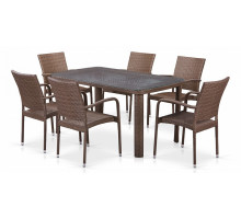 Набор уличный  T51A/Y376-W773-150x85 6Pcs Brown