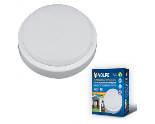 Накладной светильник Volpe ULW-Q2 ULW-Q211 12W/DW SENSOR IP65 WHITE