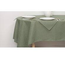 Скатерь с салфетками (145x200 см) Горох