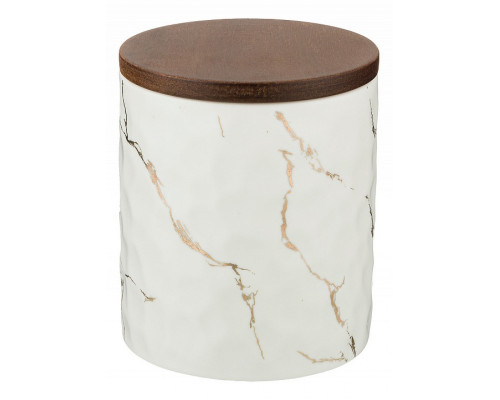 Банка для пищевых продуктов (11.5x13.7 см) Золотой Мрамор 412-112