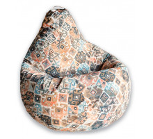 Кресло-мешок Ясмин Коричневое Жаккард L