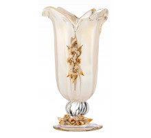 Ваза настольная (42 см) White Cristal Avorio Oksan 647-768