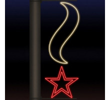 Панно световое День Победы [0.59x1.6 м] RL-KN-9-8-RWW