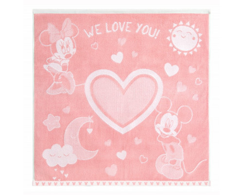 Полотенце детское (100x100 см) Mickey&Minnie we love