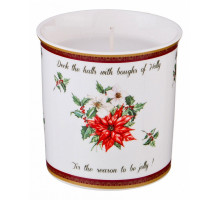 Свеча декоративная (8x9 см) Пуансеттия 85-1443