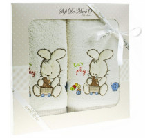 Набор полотенец для ванной детских (70x120 см) Bunny К-П-010б