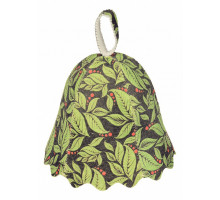 Шапка для бани универсальная Листья