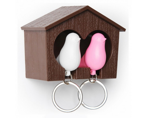 Ключница (9.5х7 см) Qualy QL10124-BN-PK