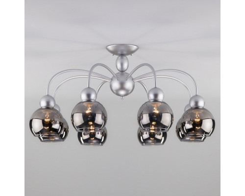 Люстра на штанге Eurosvet Fabia 30148/8 серебро