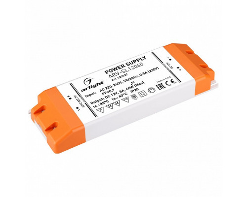 Блок питания Arlight  ARV-SL12060 (12V, 5A, 60W, PFC)
