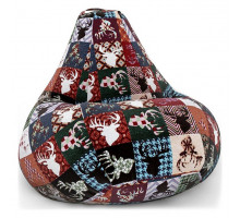 Кресло-мешок С Оленями Дарк XL