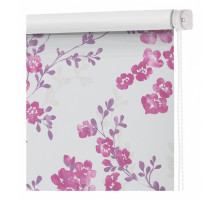 Штора рулонная (160x160 см) Блэкаут Акварельные цветы