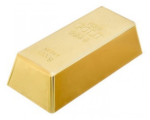 Ограничитель дверной (16.5x8x4.5 см) Золотой слиток 26018