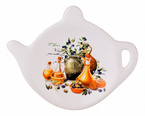 Подставка под чайные пакетики (13х10х2 см) Греческая оливка 230-214