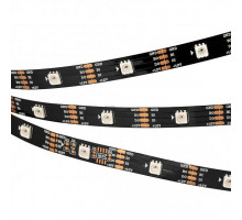 Лента светодиодная Arlight SPI-5000-RAM-5060-30 12V Cx1 RGB-Auto (Black 10mm, 4.8W/m, IP20) 029757