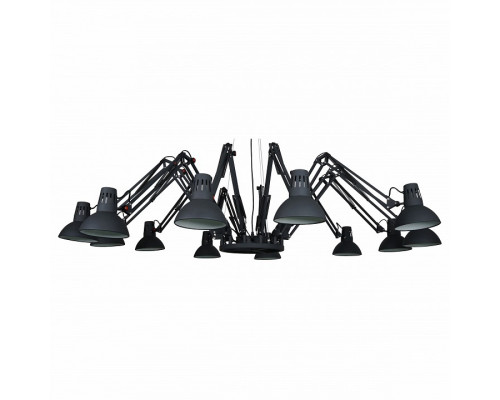 Подвесная люстра Arte Lamp Engineer A2043SP-12BK