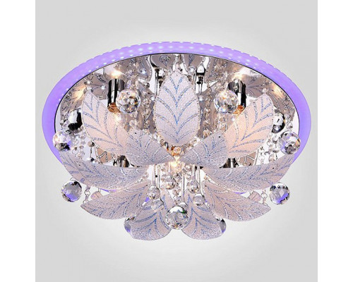 Потолочная люстра Eurosvet Seattle 80111/8 хром/синий+красный+фиолетовый