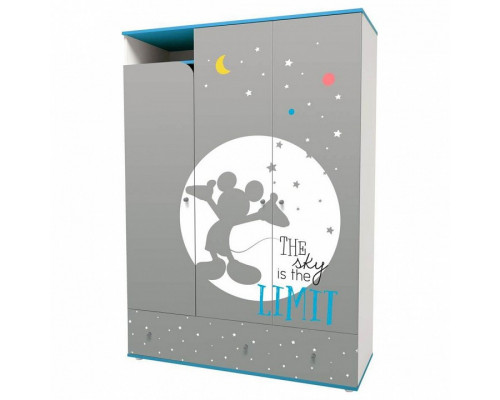 Шкаф платяной Polini kids Disney baby трехсекционный