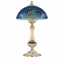 Настольная лампа декоративная Bohemia Ivele Crystal 7100 71100L/25 GW Aquamarine/H-1K