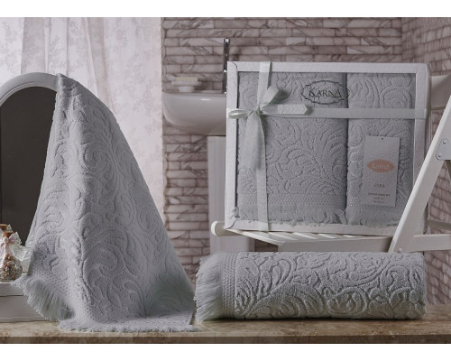 Набор из 2 полотенец для ванной (70x140 см) Esra