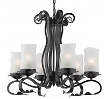 Подвесная люстра Arte Lamp Scroll A7915LM-6BK