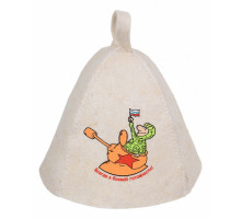 Шапка для бани универсальная Всегда в боевой готовности