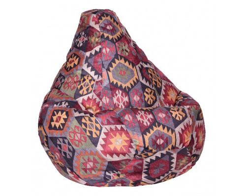 Кресло-мешок Мехико Бордовое Велюр L