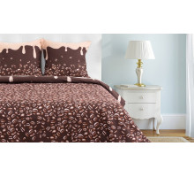 Постельное белье семейное Кофе