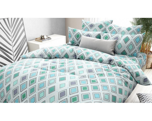 Постельное белье полутораспальное Ромбы
